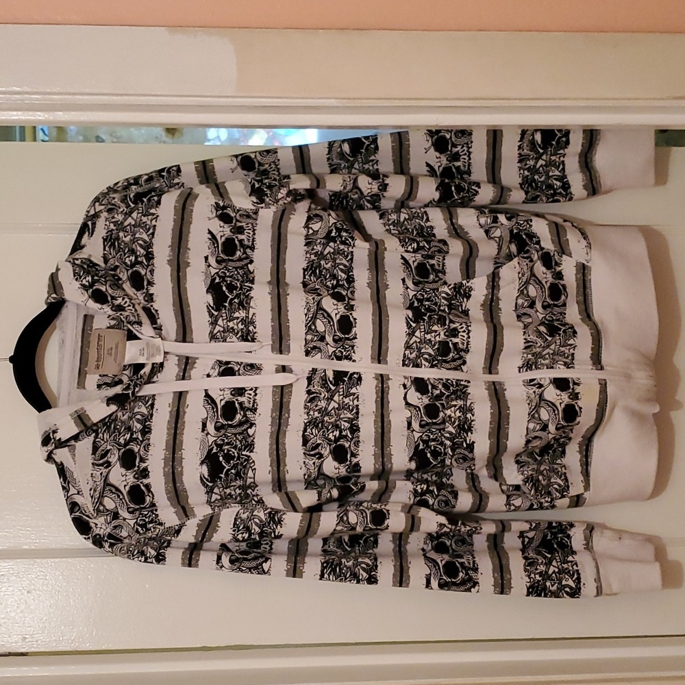 Ladies small hooded skull jacket